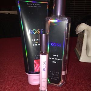 Lotion, perfume, and a mini roller perfume
